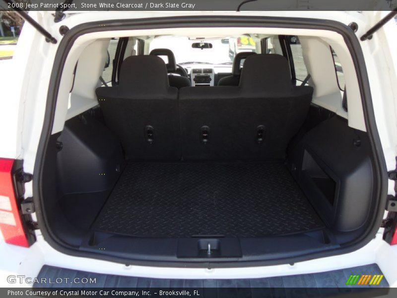 Stone White Clearcoat / Dark Slate Gray 2008 Jeep Patriot Sport