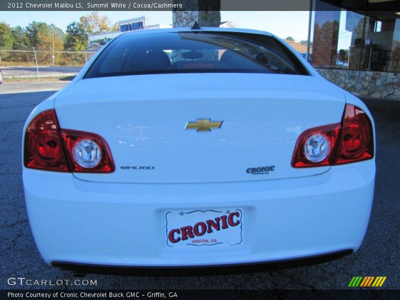 Summit White / Cocoa/Cashmere 2012 Chevrolet Malibu LS