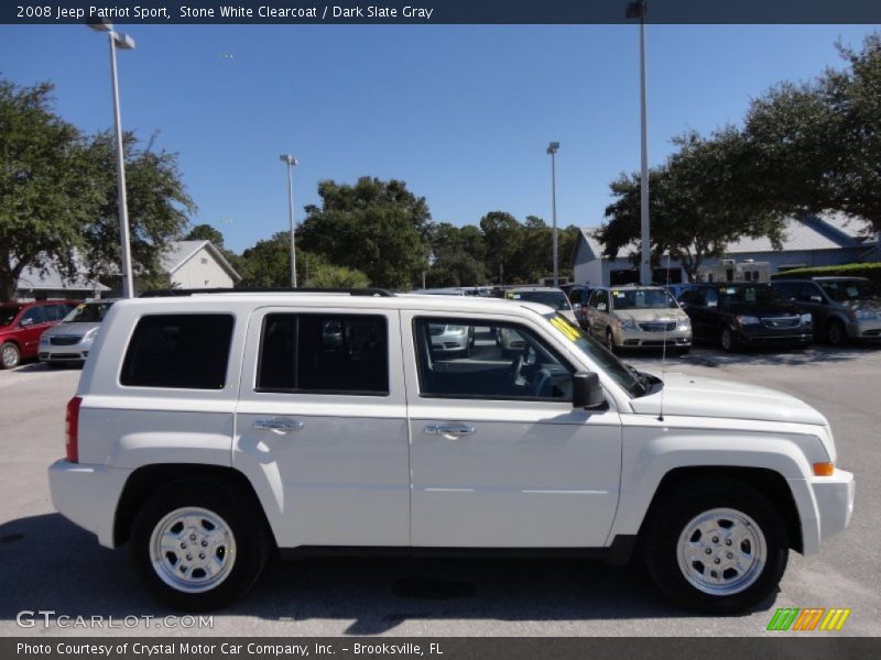 Stone White Clearcoat / Dark Slate Gray 2008 Jeep Patriot Sport