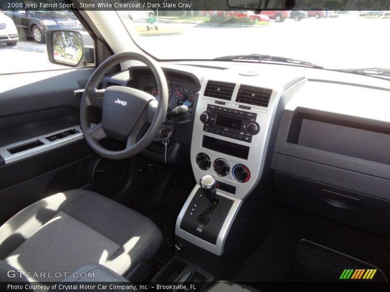 Stone White Clearcoat / Dark Slate Gray 2008 Jeep Patriot Sport
