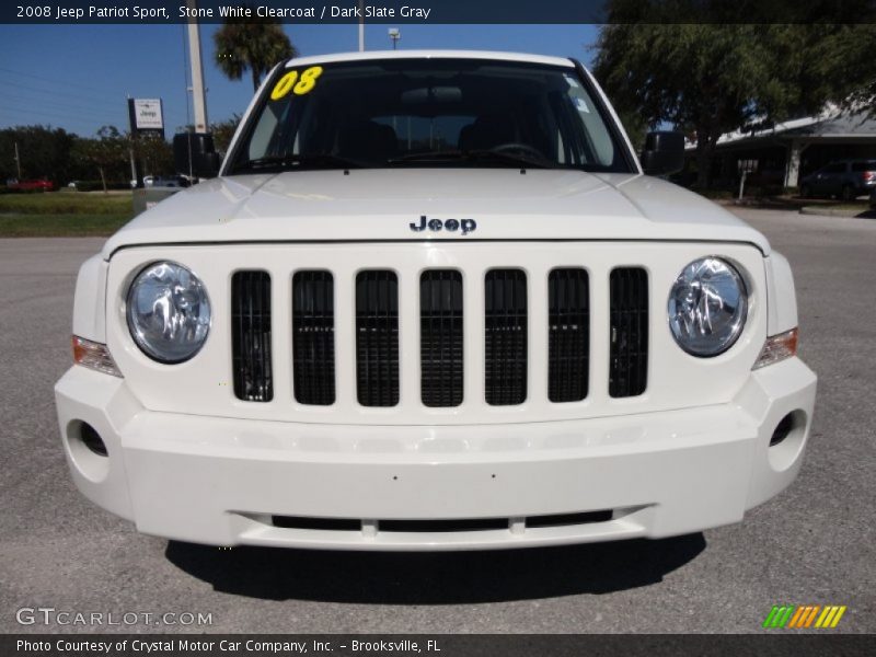 Stone White Clearcoat / Dark Slate Gray 2008 Jeep Patriot Sport