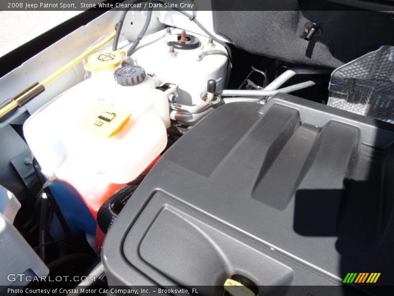 Stone White Clearcoat / Dark Slate Gray 2008 Jeep Patriot Sport