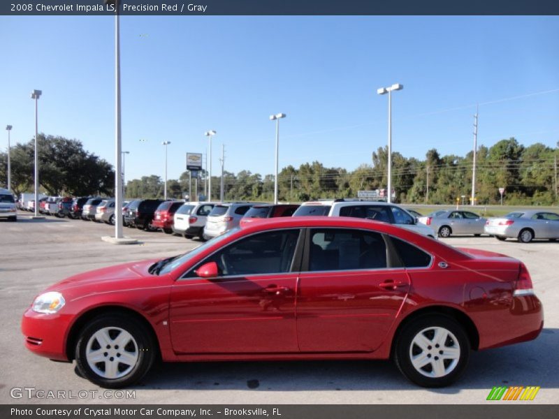 Precision Red / Gray 2008 Chevrolet Impala LS