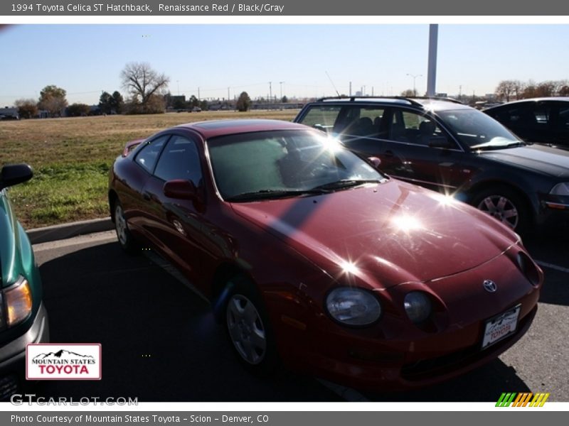 Renaissance Red / Black/Gray 1994 Toyota Celica ST Hatchback