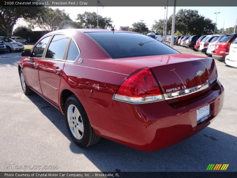 Precision Red / Gray 2008 Chevrolet Impala LS