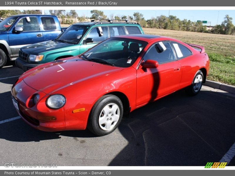 Renaissance Red / Black/Gray 1994 Toyota Celica ST Hatchback