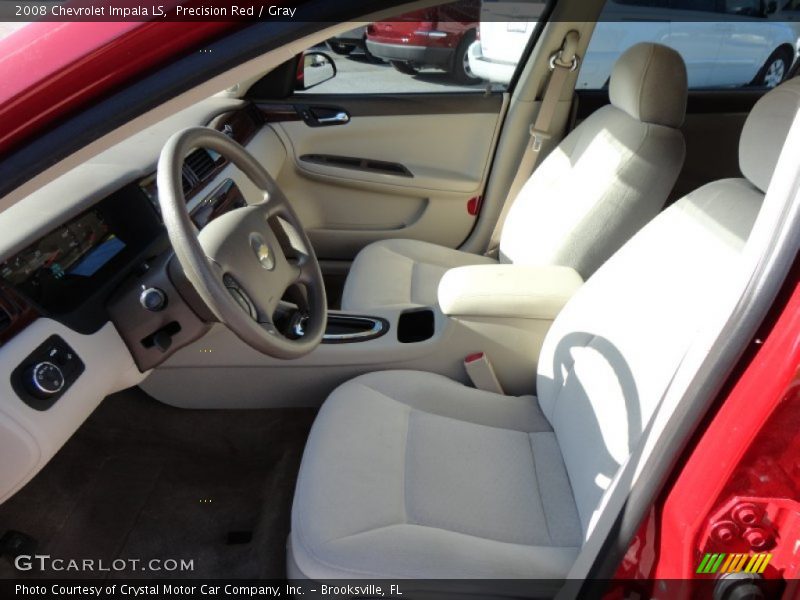 Precision Red / Gray 2008 Chevrolet Impala LS