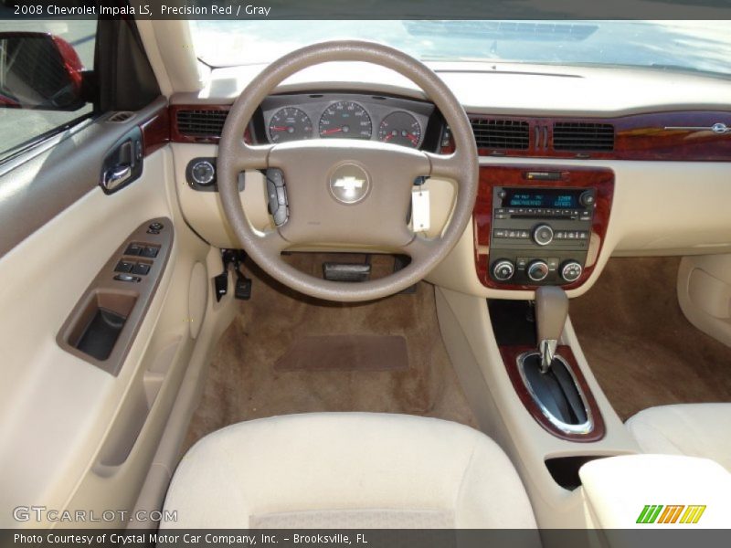 Precision Red / Gray 2008 Chevrolet Impala LS