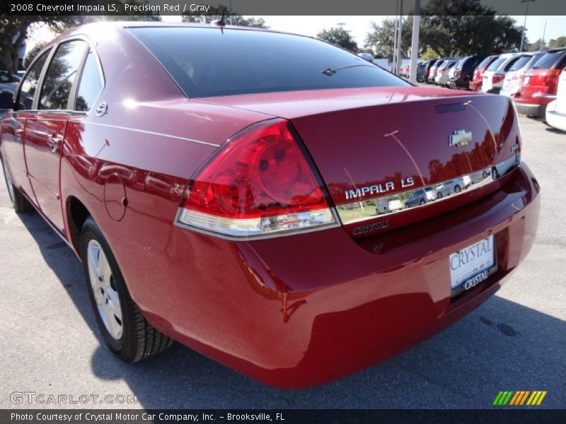 Precision Red / Gray 2008 Chevrolet Impala LS