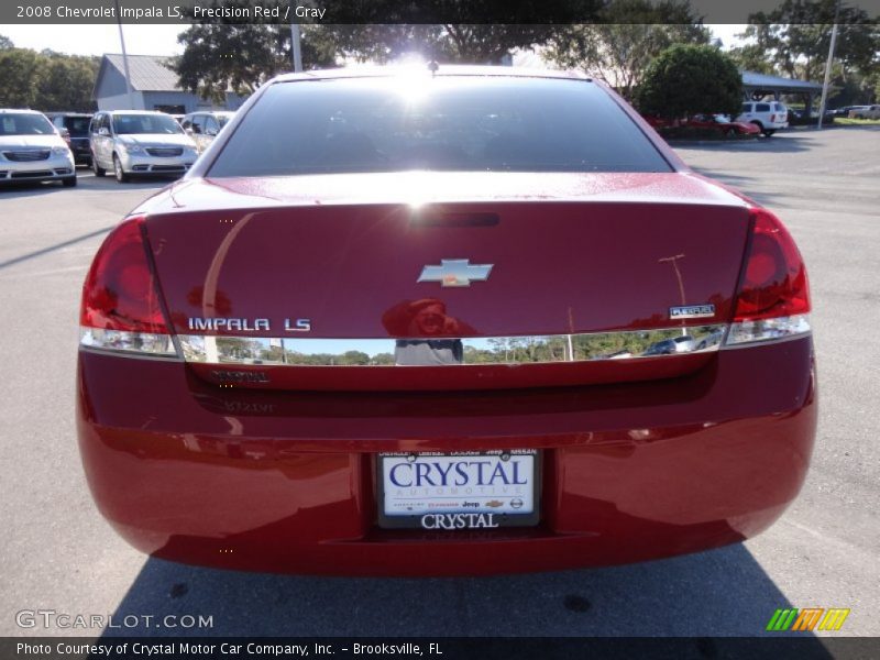 Precision Red / Gray 2008 Chevrolet Impala LS