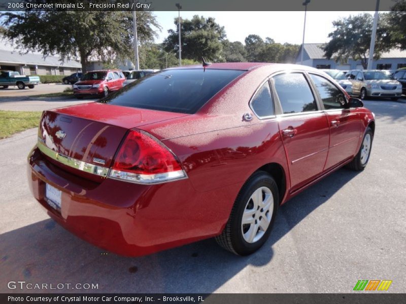 Precision Red / Gray 2008 Chevrolet Impala LS