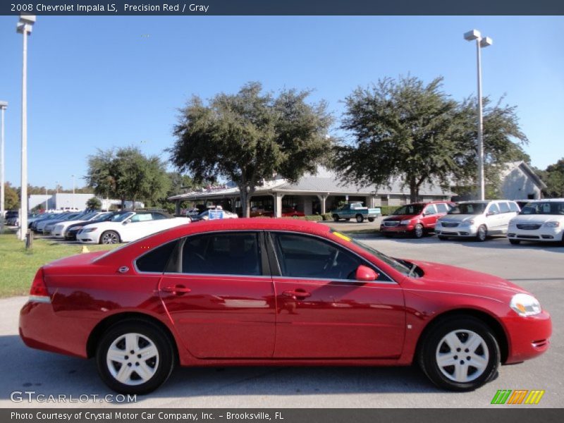 Precision Red / Gray 2008 Chevrolet Impala LS