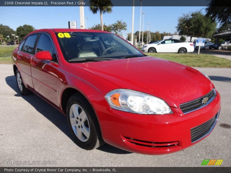 Precision Red / Gray 2008 Chevrolet Impala LS