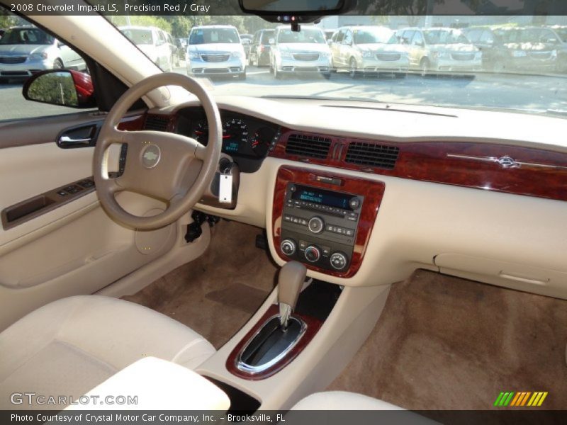 Precision Red / Gray 2008 Chevrolet Impala LS