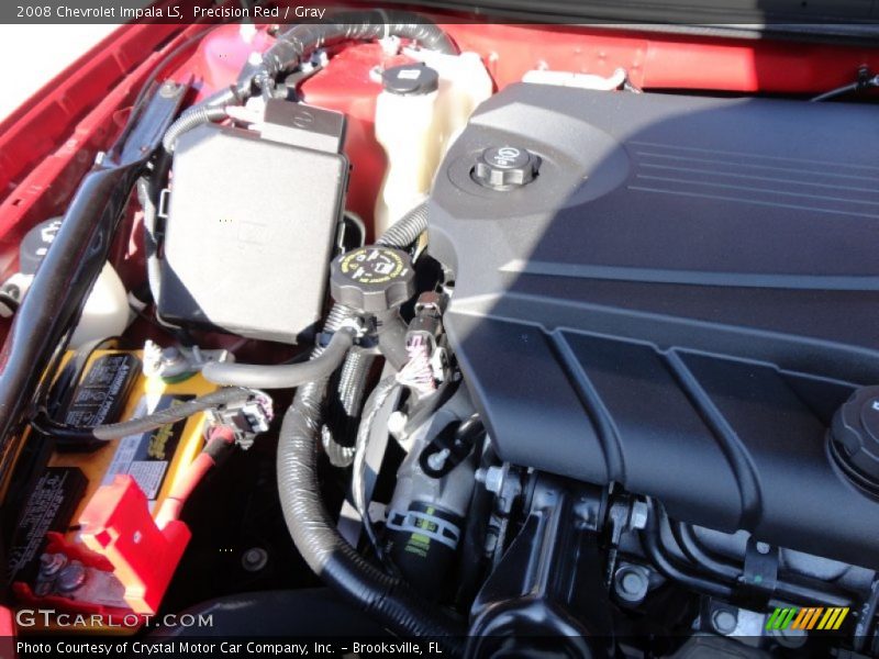 Precision Red / Gray 2008 Chevrolet Impala LS