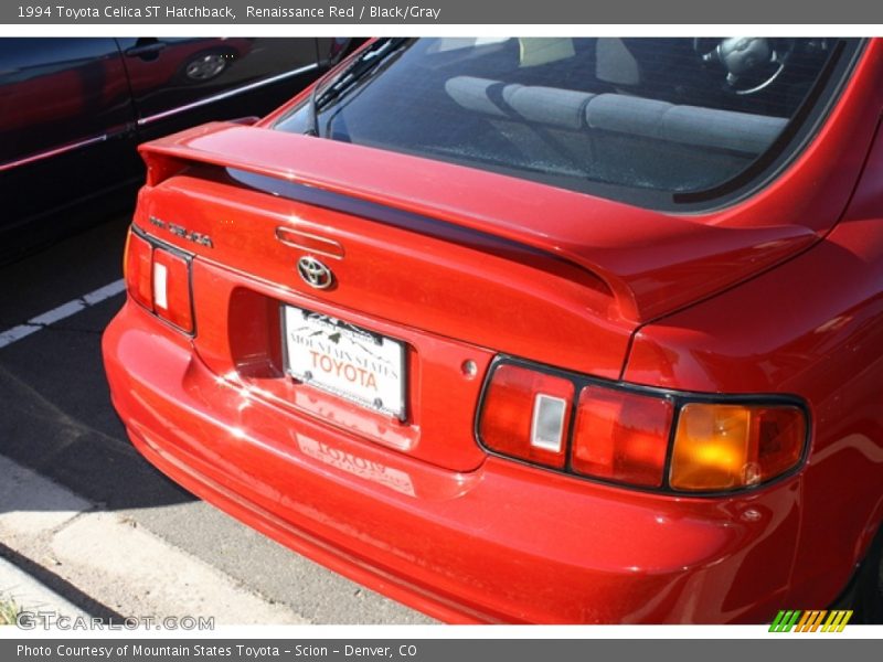 Renaissance Red / Black/Gray 1994 Toyota Celica ST Hatchback