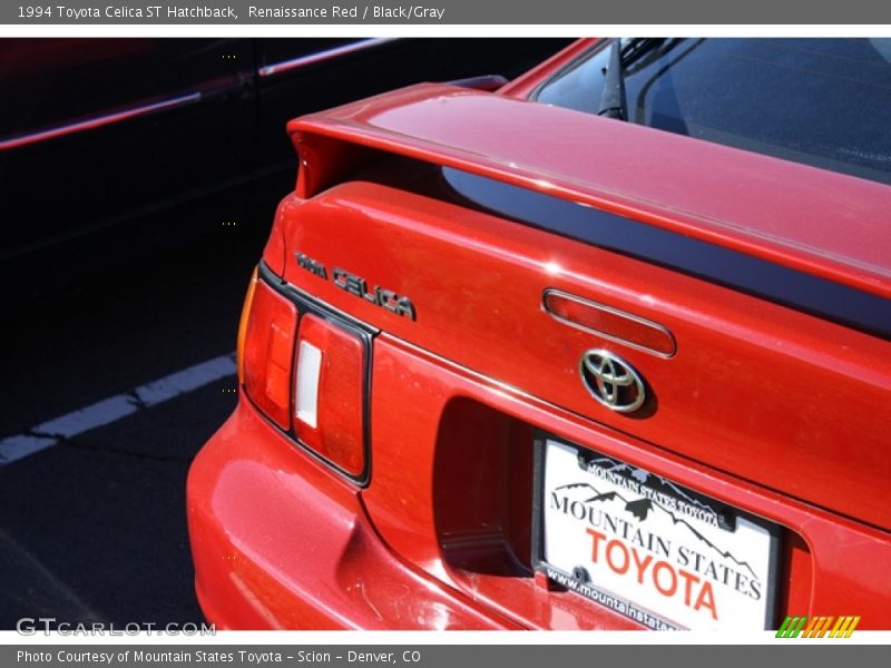 Renaissance Red / Black/Gray 1994 Toyota Celica ST Hatchback