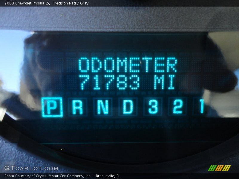 Precision Red / Gray 2008 Chevrolet Impala LS