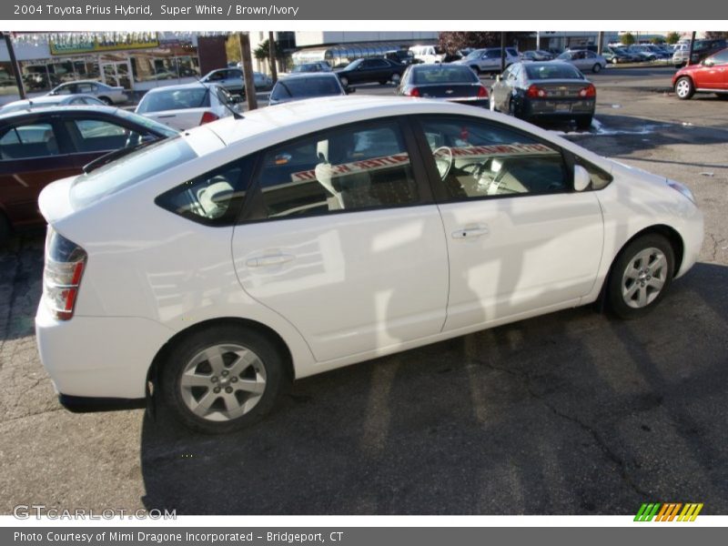 Super White / Brown/Ivory 2004 Toyota Prius Hybrid