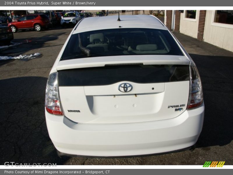 Super White / Brown/Ivory 2004 Toyota Prius Hybrid