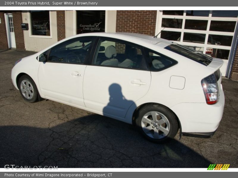 Super White / Brown/Ivory 2004 Toyota Prius Hybrid