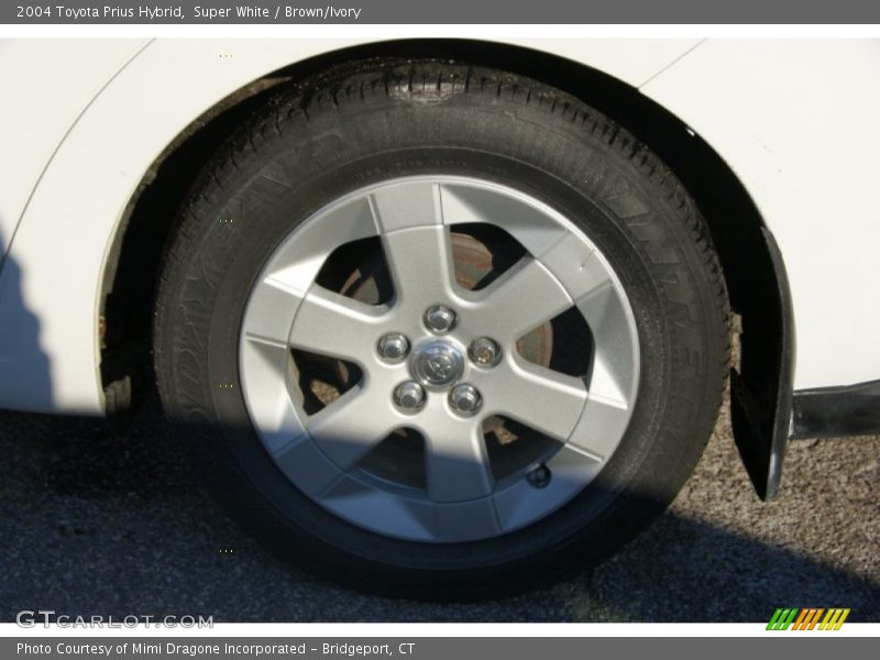 Super White / Brown/Ivory 2004 Toyota Prius Hybrid