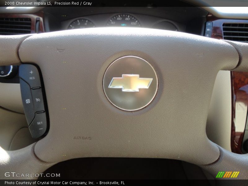 Precision Red / Gray 2008 Chevrolet Impala LS