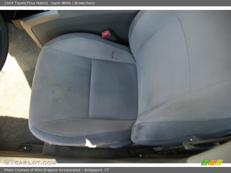 Super White / Brown/Ivory 2004 Toyota Prius Hybrid