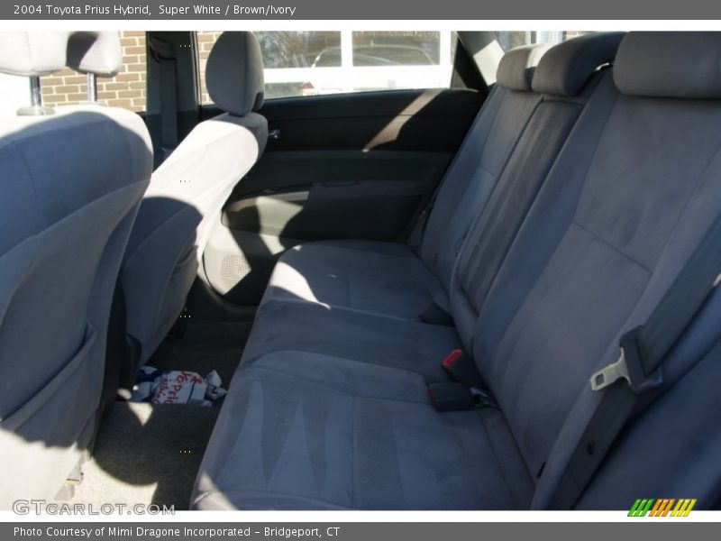 Super White / Brown/Ivory 2004 Toyota Prius Hybrid