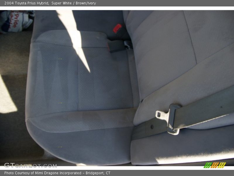Super White / Brown/Ivory 2004 Toyota Prius Hybrid