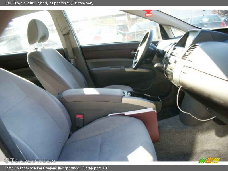 Super White / Brown/Ivory 2004 Toyota Prius Hybrid
