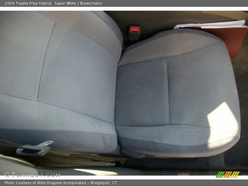 Super White / Brown/Ivory 2004 Toyota Prius Hybrid