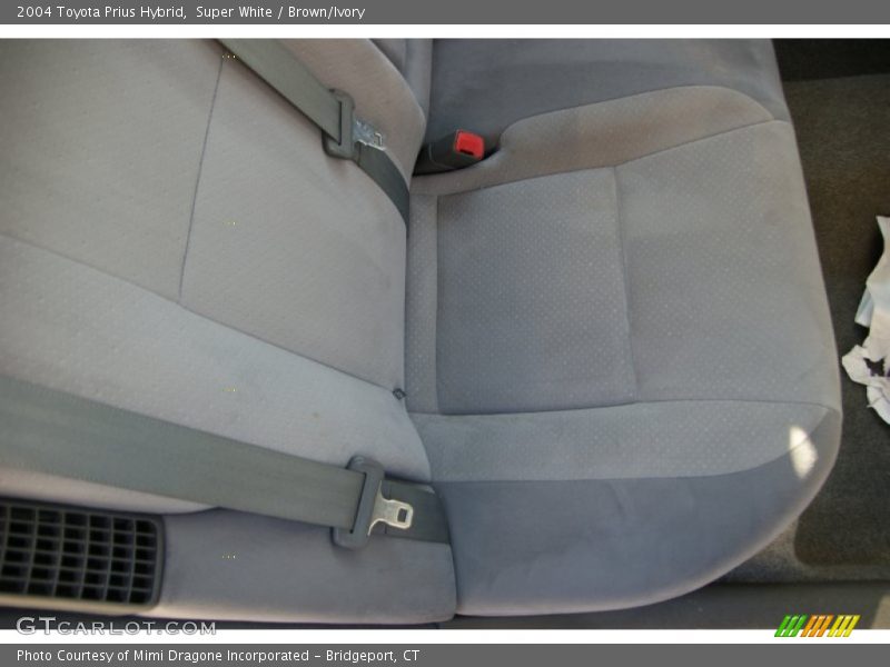 Super White / Brown/Ivory 2004 Toyota Prius Hybrid