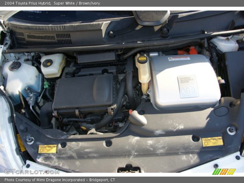 Super White / Brown/Ivory 2004 Toyota Prius Hybrid