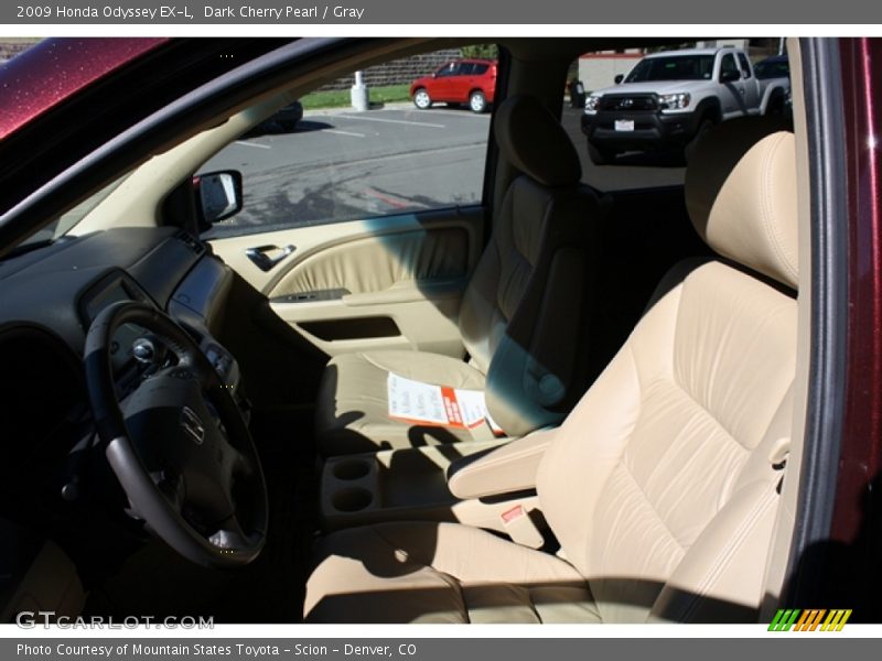 Dark Cherry Pearl / Gray 2009 Honda Odyssey EX-L