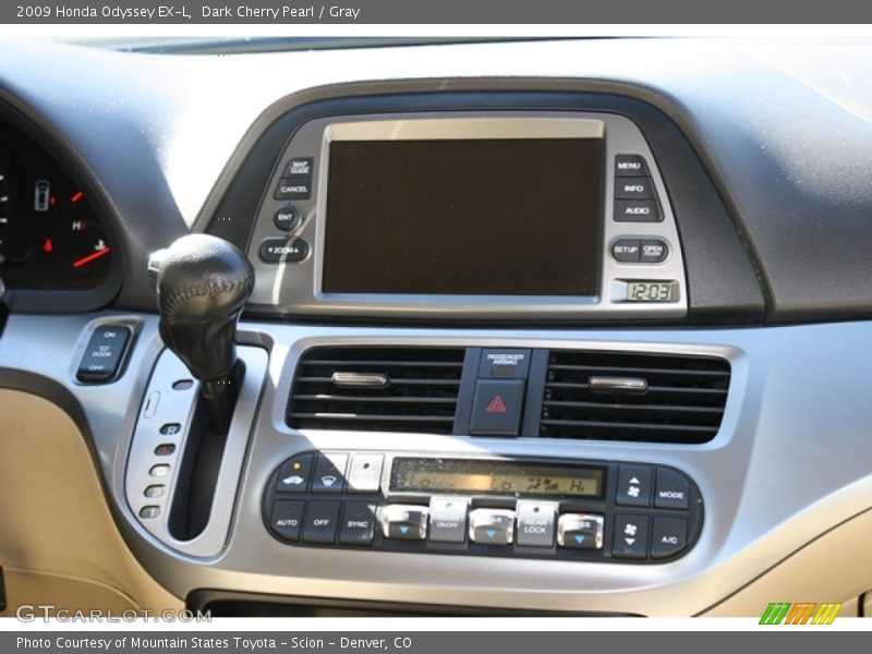 Dark Cherry Pearl / Gray 2009 Honda Odyssey EX-L