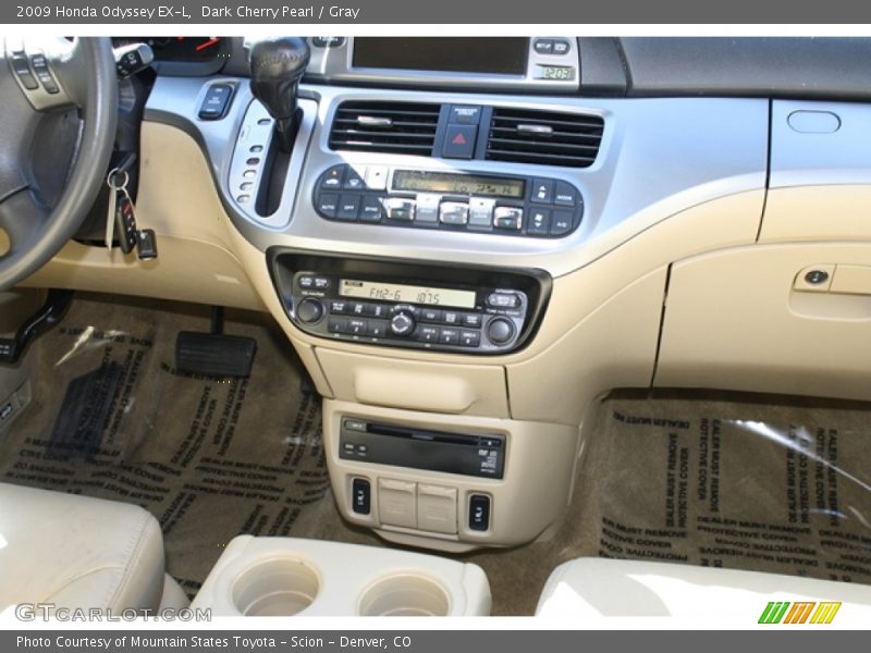 Dark Cherry Pearl / Gray 2009 Honda Odyssey EX-L