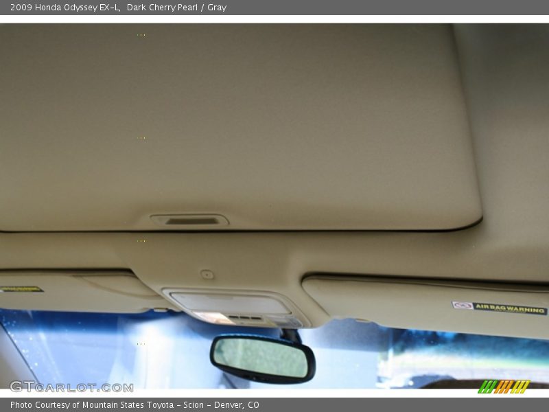 Dark Cherry Pearl / Gray 2009 Honda Odyssey EX-L