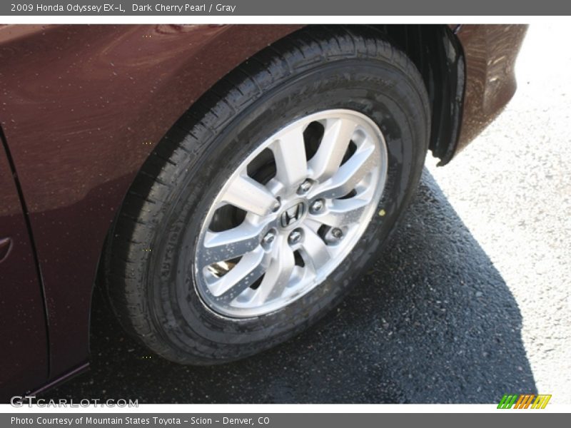Dark Cherry Pearl / Gray 2009 Honda Odyssey EX-L