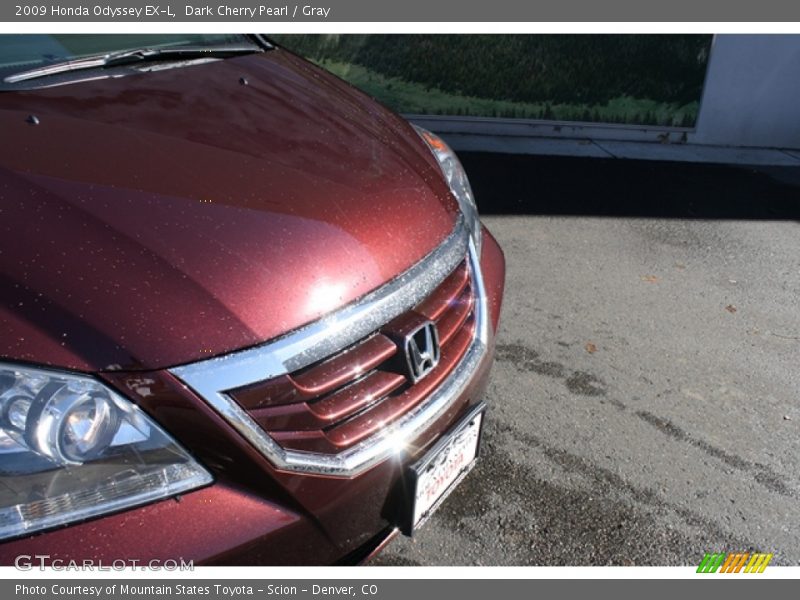Dark Cherry Pearl / Gray 2009 Honda Odyssey EX-L