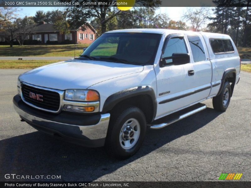 Summit White / Graphite 2000 GMC Sierra 2500 SL Extended Cab