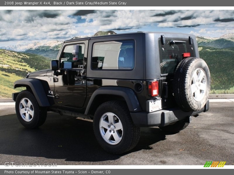 Black / Dark Slate Gray/Medium Slate Gray 2008 Jeep Wrangler X 4x4