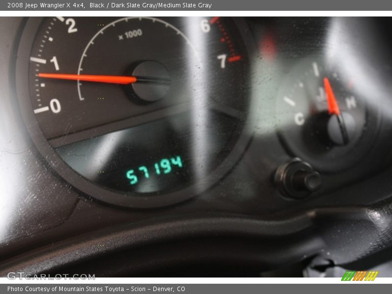Black / Dark Slate Gray/Medium Slate Gray 2008 Jeep Wrangler X 4x4