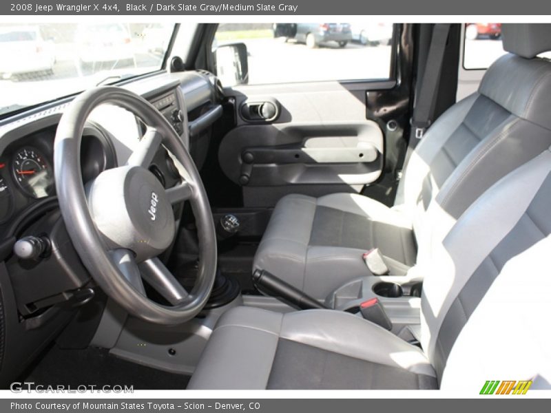 Black / Dark Slate Gray/Medium Slate Gray 2008 Jeep Wrangler X 4x4
