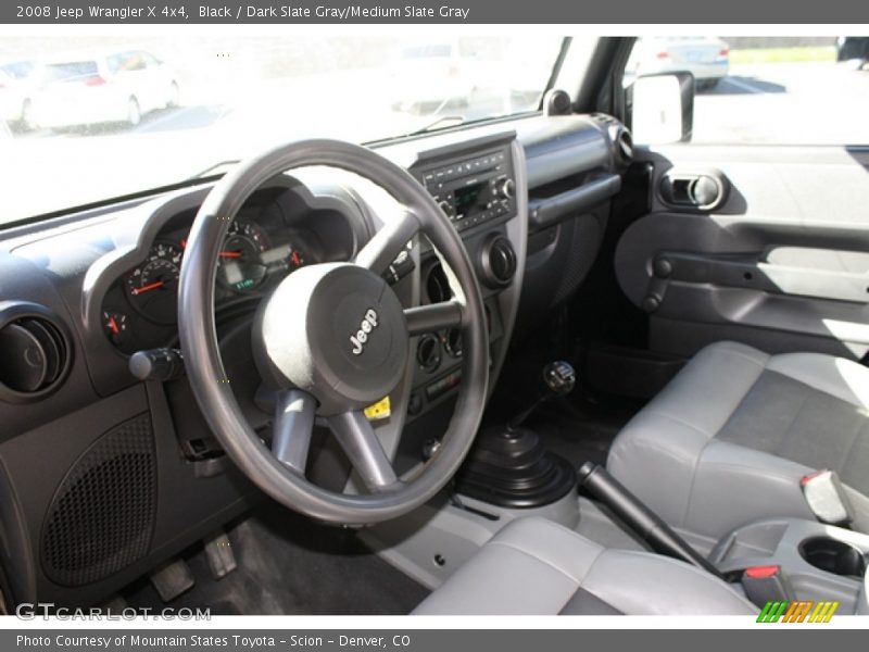 Black / Dark Slate Gray/Medium Slate Gray 2008 Jeep Wrangler X 4x4