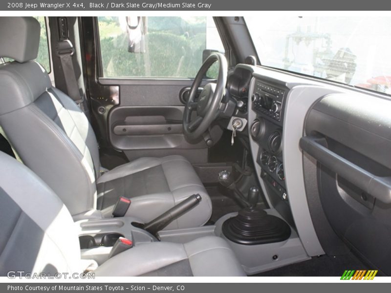 Black / Dark Slate Gray/Medium Slate Gray 2008 Jeep Wrangler X 4x4