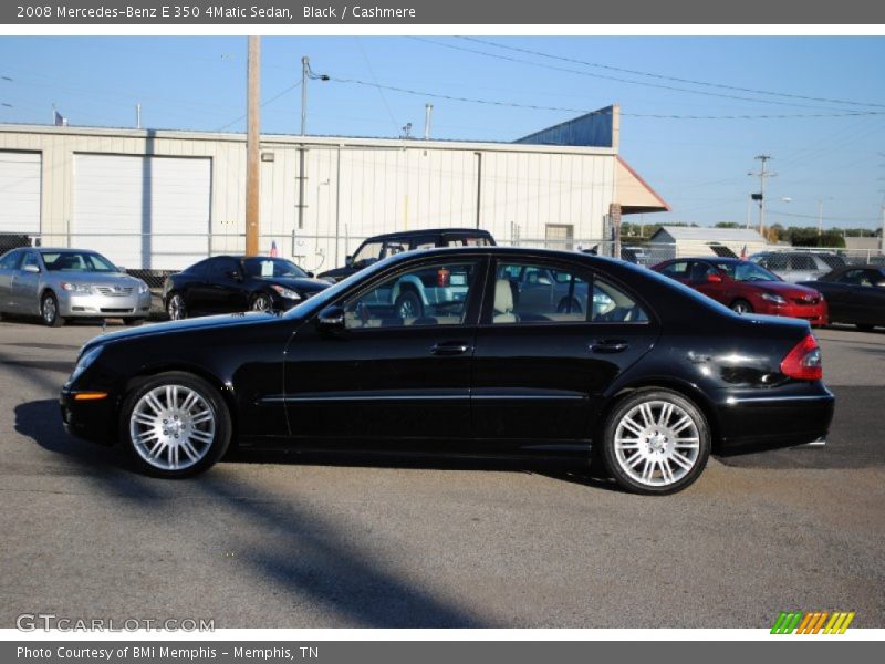 Black / Cashmere 2008 Mercedes-Benz E 350 4Matic Sedan