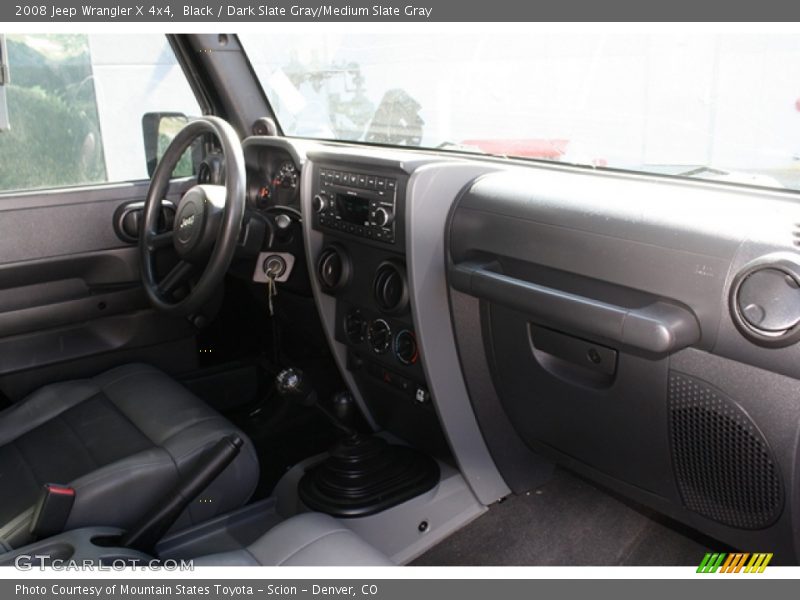 Black / Dark Slate Gray/Medium Slate Gray 2008 Jeep Wrangler X 4x4