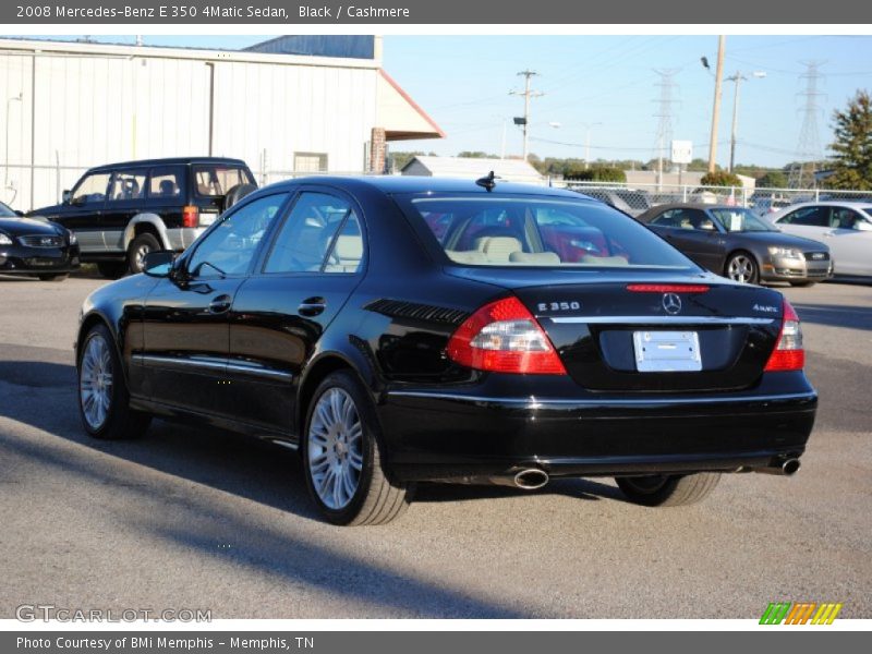 Black / Cashmere 2008 Mercedes-Benz E 350 4Matic Sedan