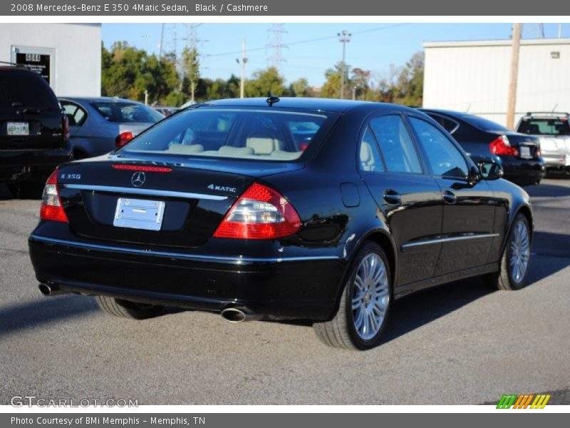 Black / Cashmere 2008 Mercedes-Benz E 350 4Matic Sedan